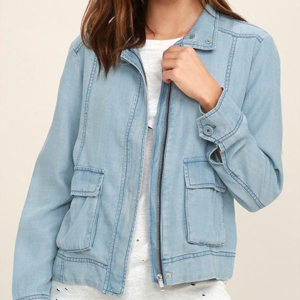 BB Dakota Light Blue Denim Jacket